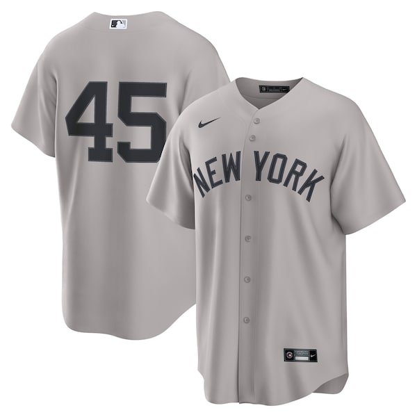 Men's New York Yankees Gerrit Cole Nike Gray Road Replica Jersey