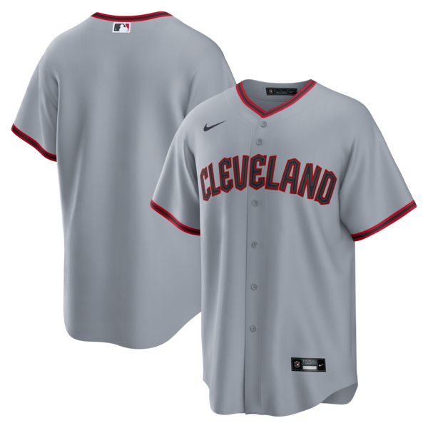 Men's Cleveland Guardians Nike Gray Road Replica Jersey