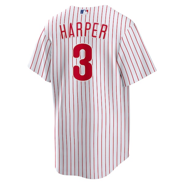 Men's Philadelphia Phillies Bryce Harper Nike White Home Replica Player Name Jersey