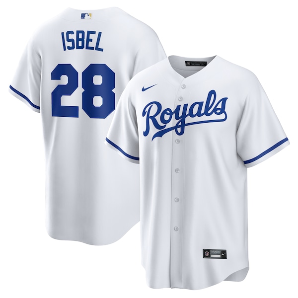 Men's Kansas City Royals Kyle Isbel Nike White Home Replica Jersey