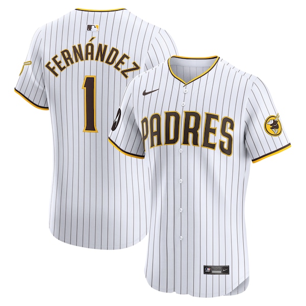 Men's San Diego Padres Tony Fernández Nike White Home Elite Sponsor Patch Player Jersey