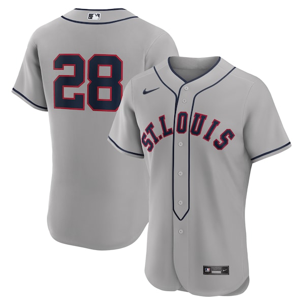Men's St. Louis Cardinals Nolan Arenado Nike Gray 2024 Rickwood Classic Authentic Player Jersey