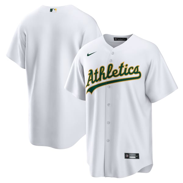 Men's Athletics Nike White Home Blank Replica Jersey