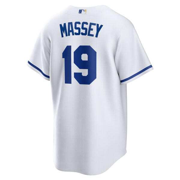 Men's Kansas City Royals Michael Massey Nike White Home Replica Jersey