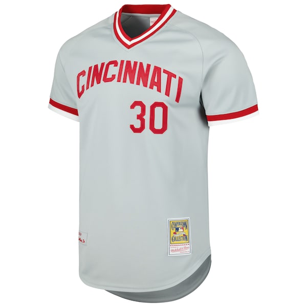 Men's Cincinnati Reds Ken Griffey Jr. Mitchell & Ness Gray 2004 Cooperstown Collection Authentic Throwback Jersey