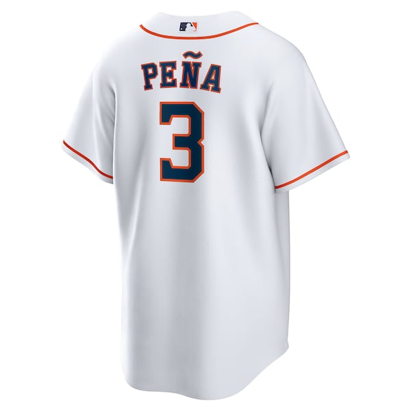 Men's Houston Astros Jeremy Pe?a Nike White Home Replica Jersey