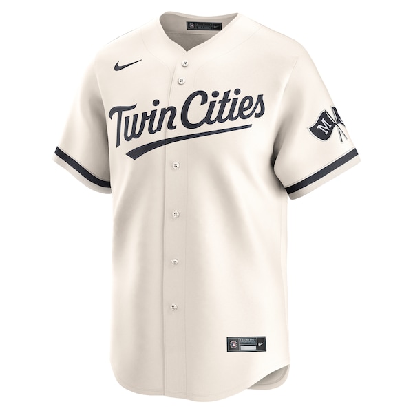 Men's Minnesota Twins Nike Cream Alternate Limited Jersey