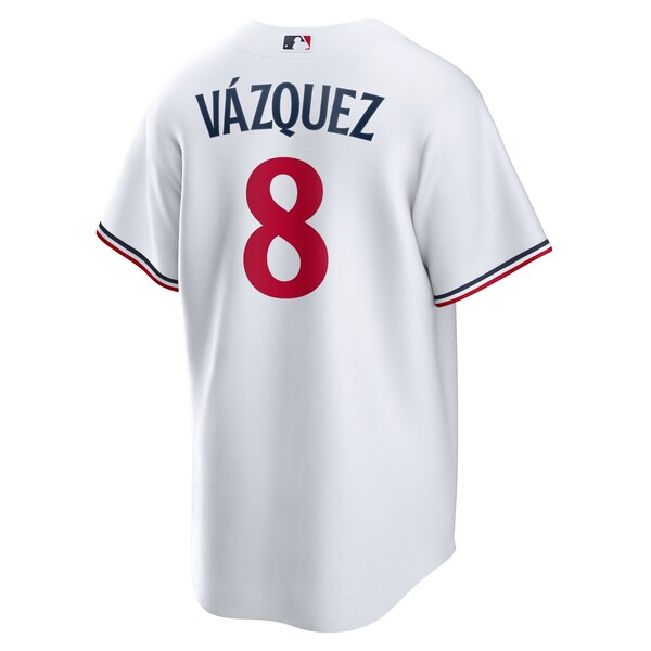 Men's Minnesota Twins Christian Vazquez Nike White Home Replica Jersey