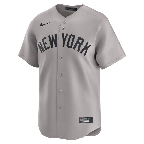 Men's New York Yankees Nike Gray Away Limited Jersey