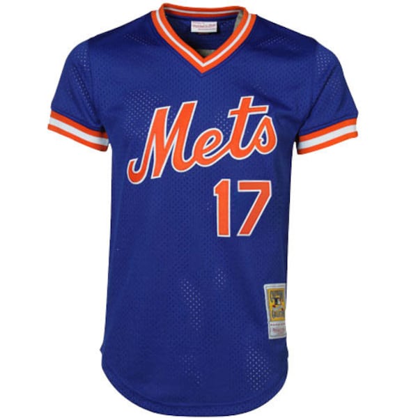 Men's New York Mets Keith Hernandez Mitchell & Ness Royal Cooperstown Mesh Batting Practice Jersey