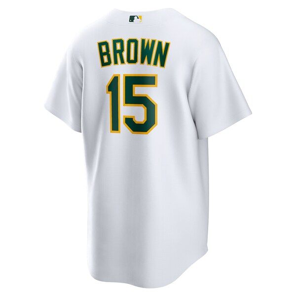 Men's Athletics Seth Brown Nike White Home Replica Jersey