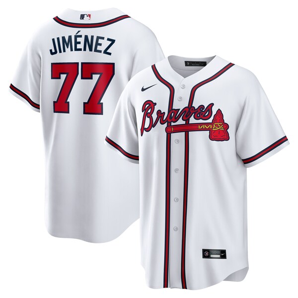Men's Atlanta Braves Joe Jiménez Nike White Home Replica Player Jersey