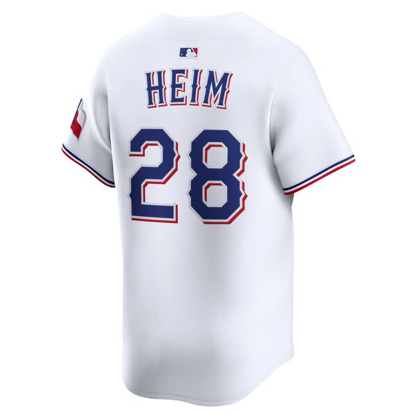 Men's Texas Rangers Jonah Heim Nike White Home Limited Player Jersey