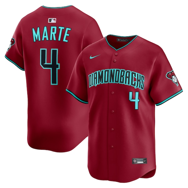 Men's Arizona Diamondbacks Ketel Marte Nike Red Alternate 2 Limited Player Jersey