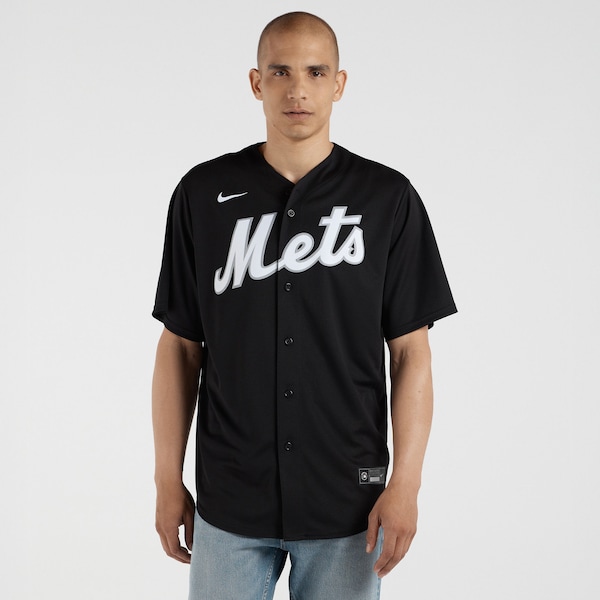Men's New York Mets Francisco Lindor Nike Black Replica Player Jersey