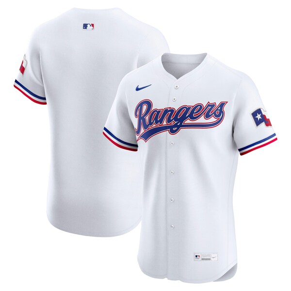 Men's Texas Rangers Nike White Home Elite Jersey