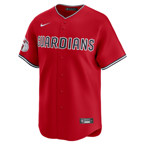 Men's Cleveland Guardians Nike Red Alternate Limited Jersey