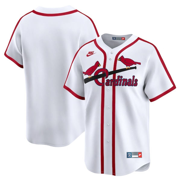 Men's St. Louis Cardinals Nike White Cooperstown Collection Limited Jersey