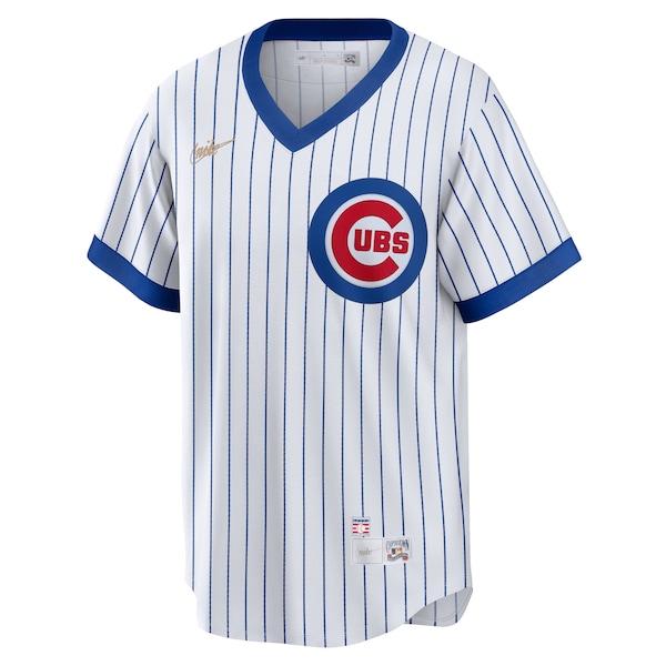Men's Chicago Cubs Ernie Banks Nike White Home Cooperstown Collection Player Jersey