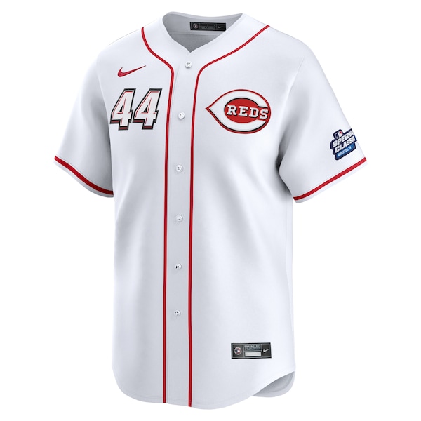 Men's Cincinnati Reds Elly De La Cruz Nike White 2025 MLB Speedway Classic Home Replica Jersey