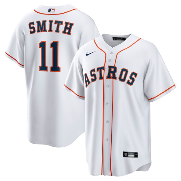 Men's Houston Astros Cam Smith Nike White Home Replica Jersey