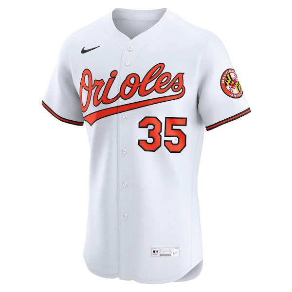 Men's Baltimore Orioles Adley Rutschman Nike White Home Elite Jersey
