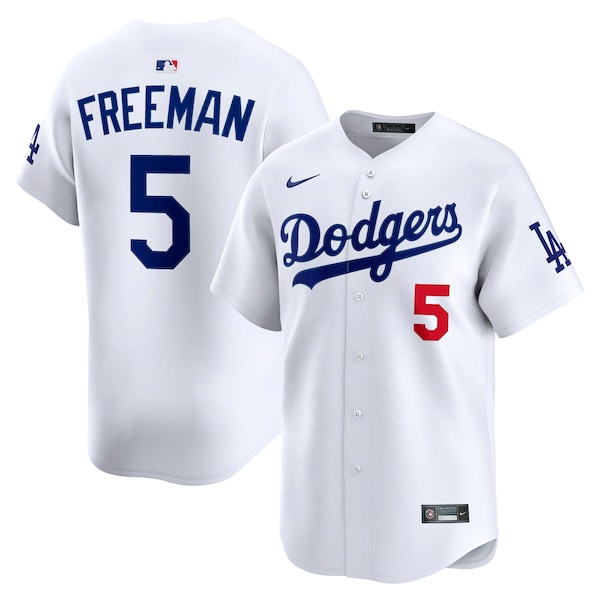 Men's Los Angeles Dodgers Freddie Freeman Nike White Home Limited Player Jersey