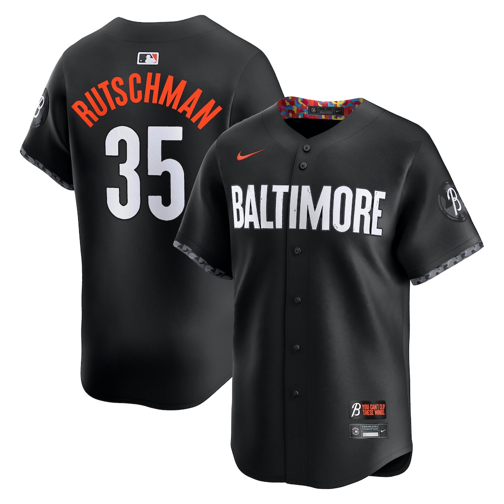 Men's Baltimore Orioles Adley Rutschman Nike Black City Connect Limited Player Jersey