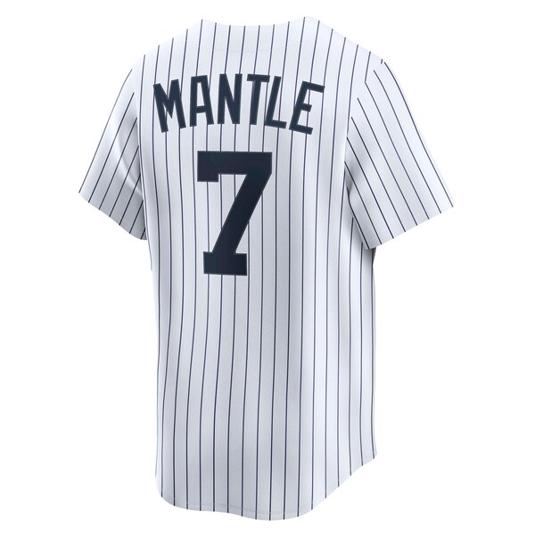 Men's New York Yankees Mickey Mantle Nike White Throwback Cooperstown Collection Limited Jersey