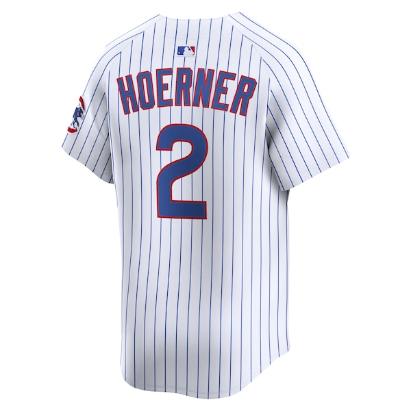 Men's Chicago Cubs Nico Hoerner Nike White Home Limited Player Jersey
