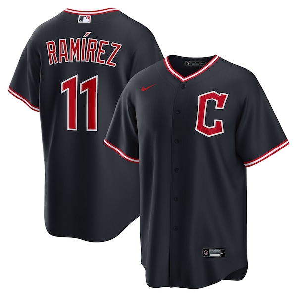 Men's Cleveland Guardians José Ramírez Nike Navy Alternate Replica Jersey