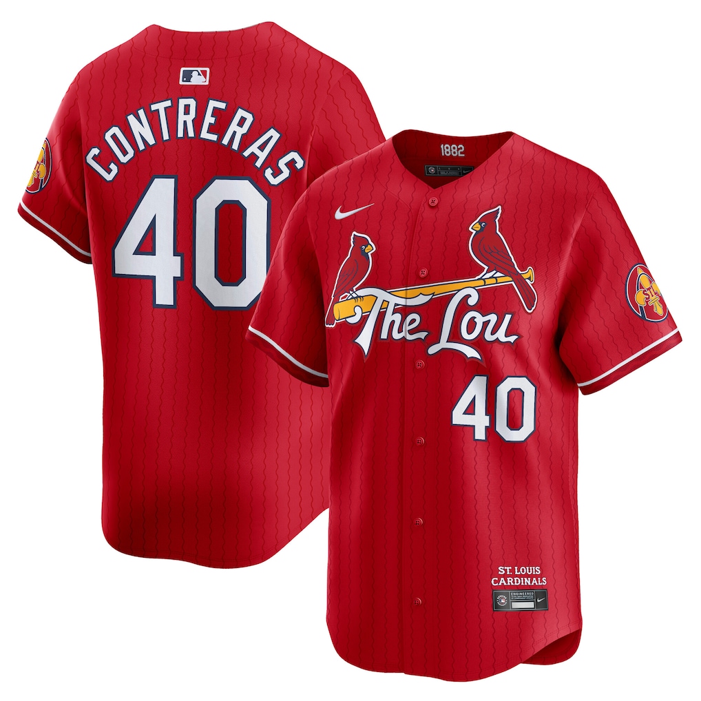 Men's St. Louis Cardinals Willson Contreras Nike Red City Connect Limited Player Jersey