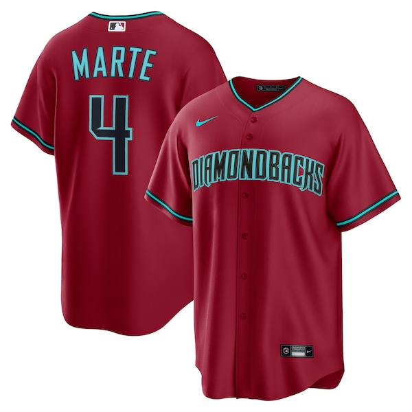 Men's Arizona Diamondbacks Ketel Marte Nike Red Alternate 2 Replica Jersey