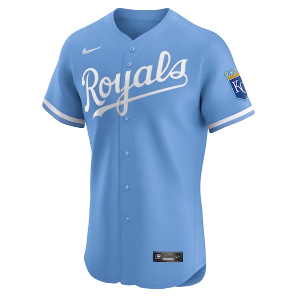 Men's Kansas City Royals Nike Light Blue Alternate Elite Jersey