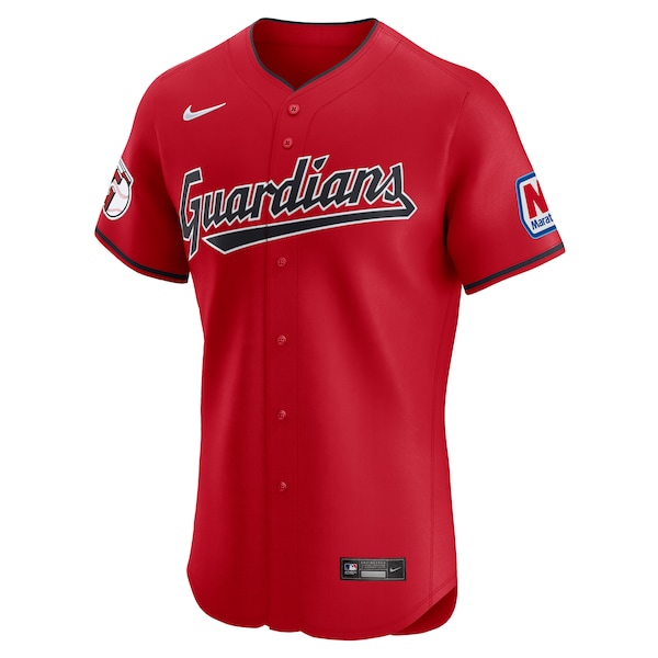 Men's Cleveland Guardians Nike Red Alternate Elite Jersey