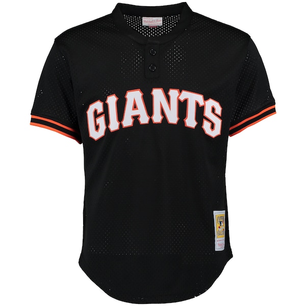Men's San Francisco Giants Matt Williams Mitchell & Ness Black Cooperstown Mesh Batting Practice Jersey