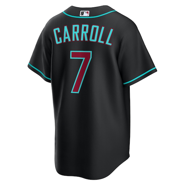 Men's Arizona Diamondbacks Corbin Carroll Nike Black Alternate Replica Jersey