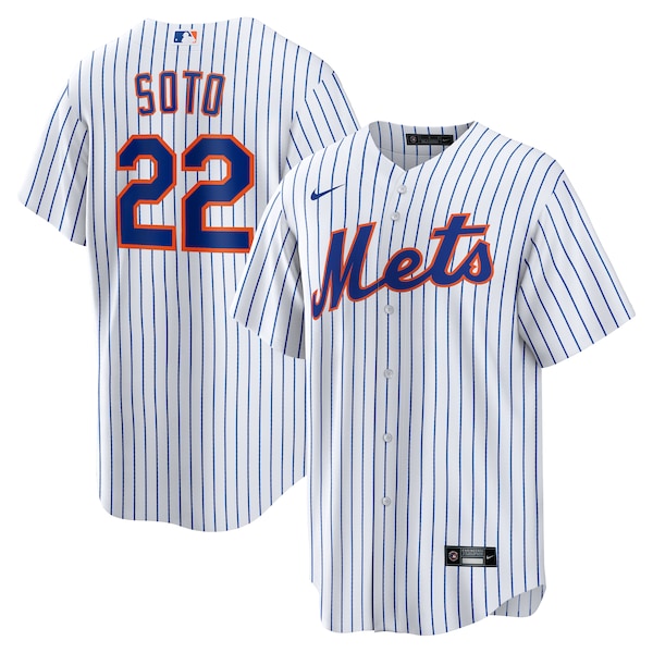 Men's New York Mets Nike White Home Replica Player Jersey