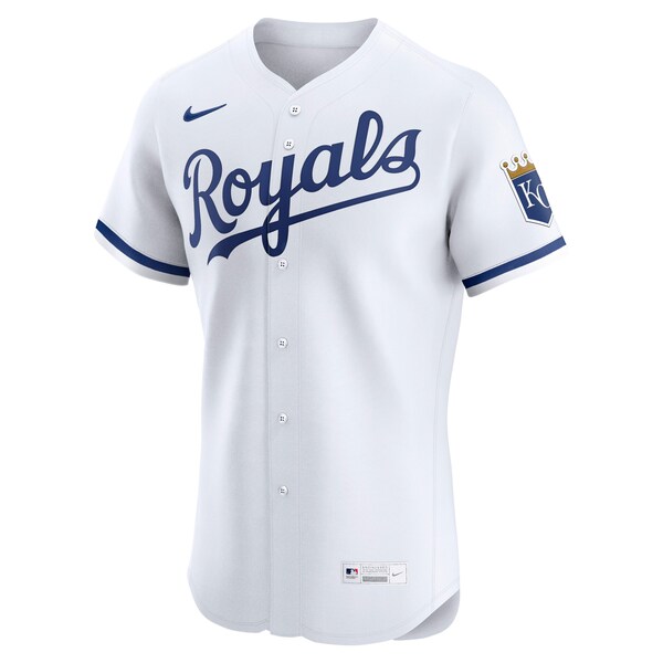 Men's Kansas City Royals Nike White Home Elite Jersey