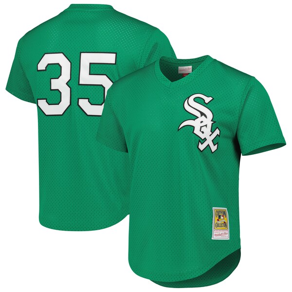 Men's Chicago White Sox Frank Thomas Mitchell & Ness Green Cooperstown Collection Authentic St. Patrick's Day 1996 Batting Practice Jersey