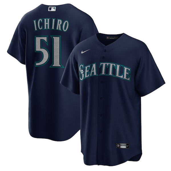 Men's Seattle Mariners Ichiro Suzuki Nike Navy Alternate Replica Player Jersey