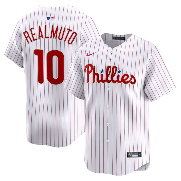 Men's Philadelphia Phillies J.T. Realmuto Nike White Home Limited Player Jersey