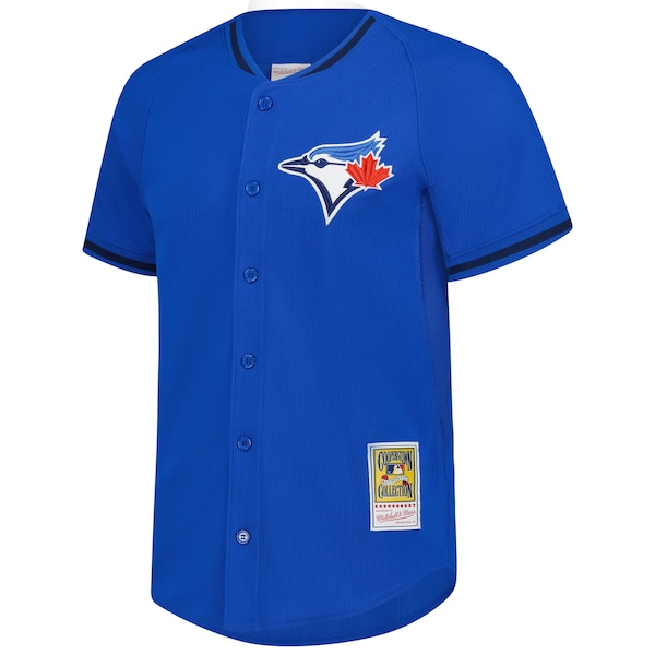 Men's Toronto Blue Jays Jose Bautista Mitchell & Ness Blue Authentic Batting Practice Jersey