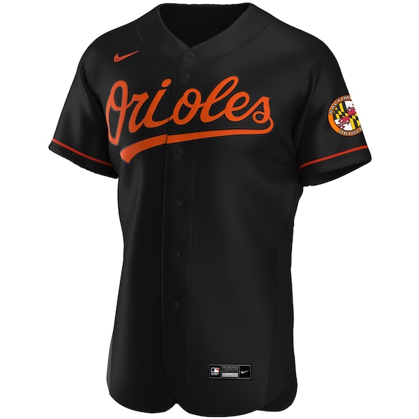 Men's Baltimore Orioles Nike Black Alternate Authentic Team Jersey