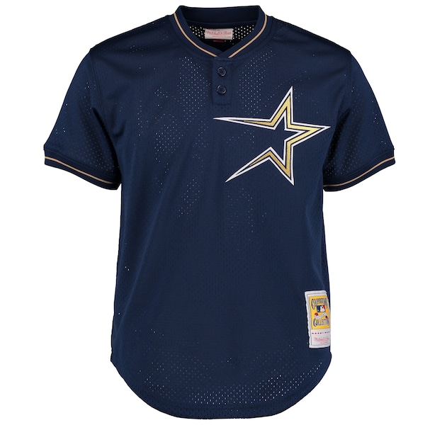 Men's Houston Astros Craig Biggio Mitchell & Ness Navy Cooperstown Collection Batting Practice Jersey