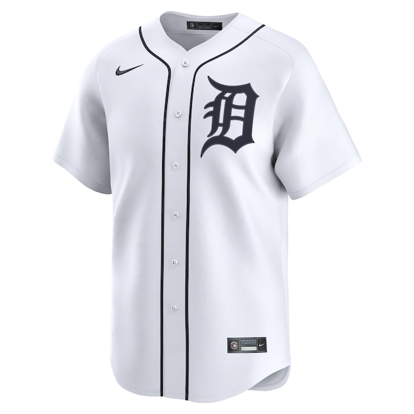 Men's Detroit Tigers Nike White Home Limited Custom Jersey