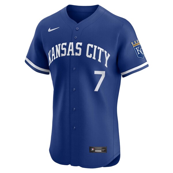 Men's Kansas City Royals Bobby Witt Jr. Nike Royal Alternate Elite Player Jersey
