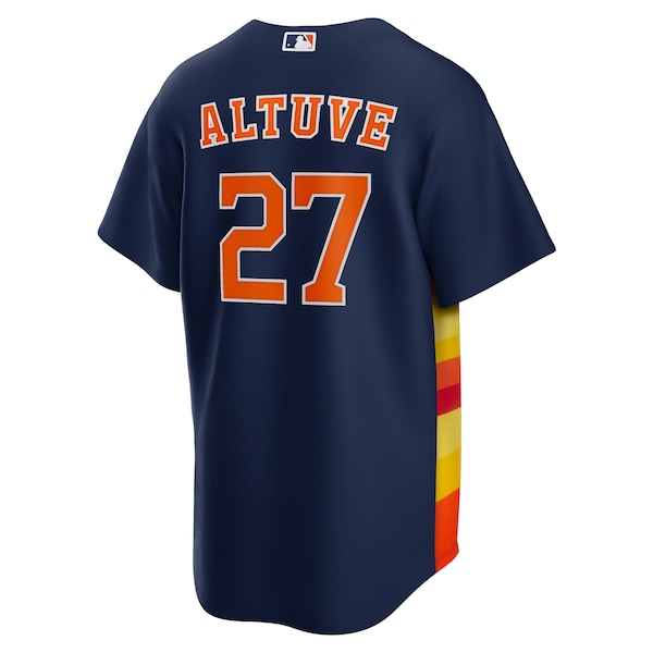 Men's Houston Astros Jose Altuve Nike Navy Alternate 2 Replica Jersey