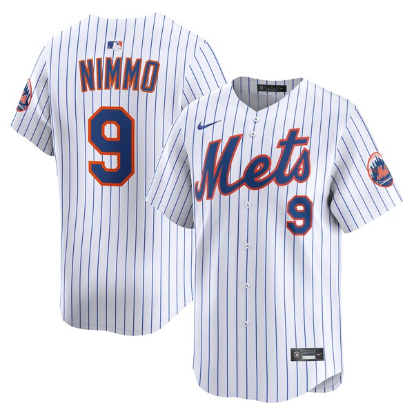 Men's New York Mets Brandon Nimmo Nike White Home Limited Player Jersey