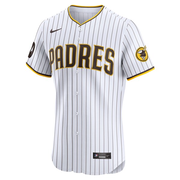 Men's San Diego Padres Tony Fernández Nike White Home Elite Sponsor Patch Player Jersey